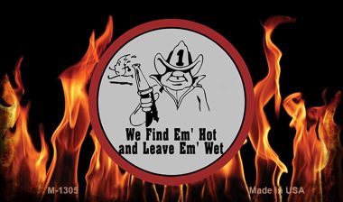 M-1305 Find Em Hot Novelty Magnet - 12 x 18 in.