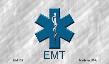 M-2132 EMT Logo Novelty Magnet - 3.5 x 2 in.