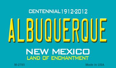 M-2785 Albuquerque New Mexico Novelty Magnet - 3.5 x 2 in.
