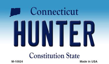M-10924 Hunter Connecticut State License Plate Magnet - 6 x 12 in.