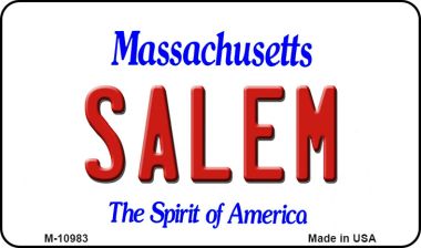 M-10983 Salem Massachusetts State License Plate Magnet - 6 x 12 in.