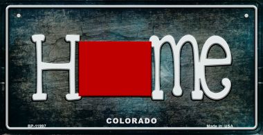 Colorado Home State Outline Novelty Bicycle Plate BP-11997