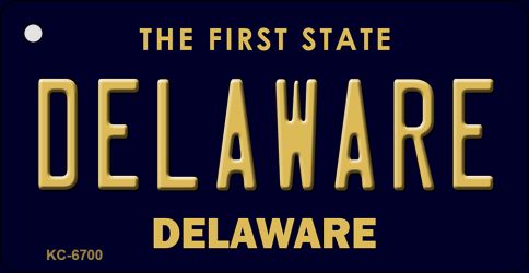 KC-6700 Delaware State License Plate Key Chain - 3 x 6 in.