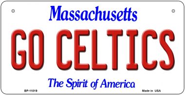 Go Celtics Massachusetts Novelty Metal Bicycle Plate BP-11019