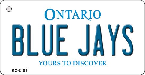 KC-2101 Blue Jays Ontario State License Plate Key Chain - 3.5 x 2 in.