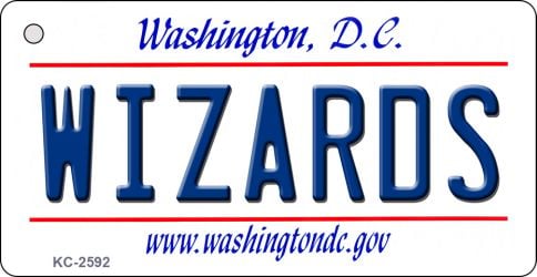 KC-2592 Wizards Washington DC State License Plate Key Chain - 1.5 x 3 in.