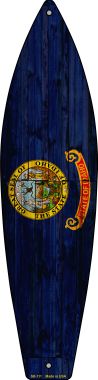 SB-111 Idaho State Flag Novelty Surfboard Sign - 1.5 x 3 in.