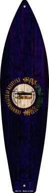 SB-116 Kentucky State Flag Novelty Surfboard Sign - 3.5 x 2 in.