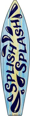 SB-177 Blue Splish Splash Novelty Surfboard Sign - 6 x 1.5 in.