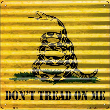SQ-405 Dont Tread on Me Novelty Square Sign - 6 x 1.5 in.