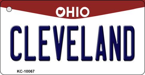 KC-10067 Cleveland Ohio State License Plate Key Chain - 5 x 17 in.