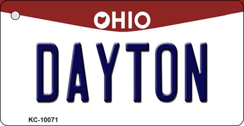 KC-10071 Dayton Ohio State License Plate Key Chain - 5 x 17 in.