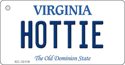 KC-10119 Hottie Virginia State License Plate Key Chain - 1.5 x 3 in.