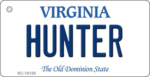 KC-10130 Hunter Virginia State License Plate Key Chain - 1.5 x 3 in.