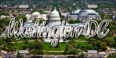 LP-11638 Washington DC White House State License Plate - 1 x 2 in.