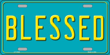 LP-11644 Blessed Novelty License Plate - 1 x 2 in.