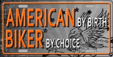 LP-11673 American Biker Novelty License Plate - 1 x 2 in.