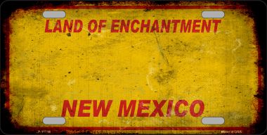 LP-11716 New Mexico Rusty Blank Novelty License Plate - 1 x 2 in.