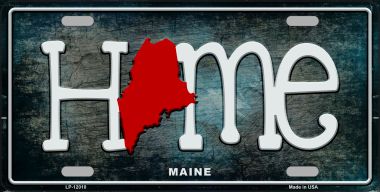 LP-12010 Maine Home State Outline Novelty License Plate - 1.5 x 2 in -  Smart Blonde