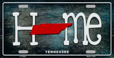 LP-12033 Tennessee Home State Outline Novelty License Plate - 1 x 2 in -  Smart Blonde