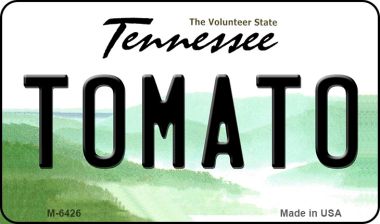 M-6426 Tomato Tennessee State License Plate Magnet - 7 x 4 in.