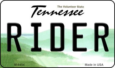 SMART BLONDE Rider Tennessee State License Plate Tag Magnet M-6454