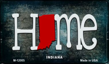 M-12005 Indiana Home State Outline Novelty Magnet - 3.5 x 2 in -  Smart Blonde