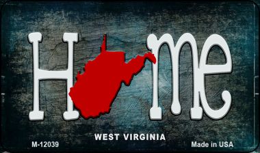 M-12039 West Virginia Home State Outline Novelty Magnet - 3.5 x 2 in -  Smart Blonde