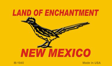 M-1940 Road Runner Yellow New Mexico Novelty Magnet - 3.5 x 2 in.