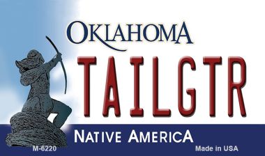 Tailgtr Oklahoma State License Plate Tag Novelty Magnet M-6220