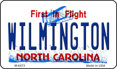 SMART BLONDE Wilmington North Carolina State License Plate Tag Magnet M-6473