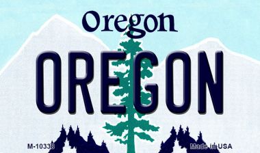 M-10338 Oregon State License Plate Magnet - 3.5 x 2 in.