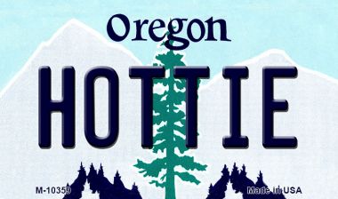 M-10359 Hottie Oregon State License Plate Magnet - 3.5 x 2 in.
