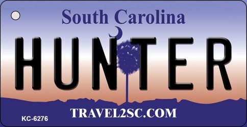 KC-6276 Hunter South Carolina License Plate Key Chain - 1.5 x 3 in -  Smart Blonde