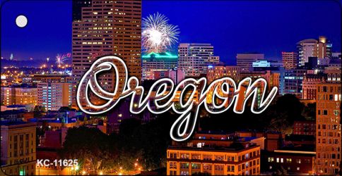 KC-11625 Oregon Firework City Lights Key Chain - 1.5 x 3 in.