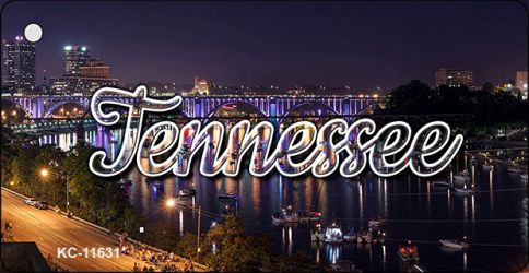 KC-11631 Tennessee Bridge Lights Key Chain - 1.5 x 3 in.