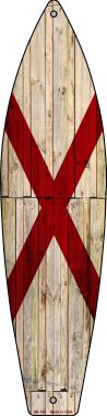 Picture of Smart Blonde SB-100 Alabama State Flag Novelty Surfboard - 17 x 4.5 in.