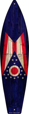 Picture of Smart Blonde SB-134 Ohio State Flag Novelty Surfboard - 17 x 4.5 in.