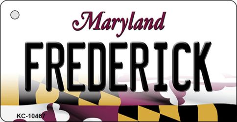 KC-10467 Frederick Maryland State License Plate Key Chain - 3.5 x 2 in.