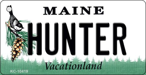 KC-10419 Hunter Maine State License Plate Key Chain - 1.5 x 3 in.
