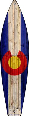 Picture of Smart Blonde SB-105 Colorado State Flag Novelty Surfboard - 17 x 4.5 in.