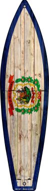 Picture of Smart Blonde SB-147 West Virginia State Flag Novelty Surfboard - 17 x 4.5 in.