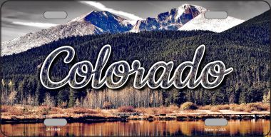 LP-11589 6 x 12 in. Colorado Forest & Mountains State License Plate