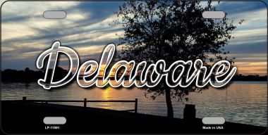 LP-11591 6 x 12 in. Delaware River Sunset State License Plate