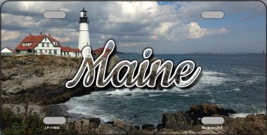 LP-11604 6 x 12 in. Maine Lighthouse Beach State License Plate
