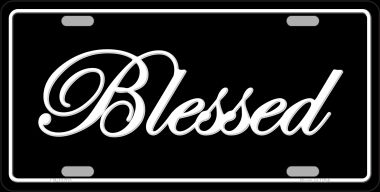6 x 12 in. Blessed Novelty License Plate