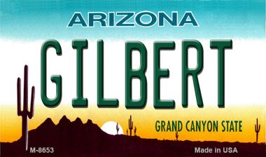 Gilbert Arizona State License Plate Tag Magnet M-8653