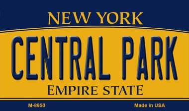 M-8950 3.5 x 2 in. Central Park New York State License Plate Magnet