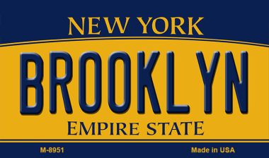 Brooklyn New York State License Plate Tag Magnet M-8951