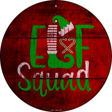 SMART BLONDE Elf Squad Novelty Metal Circular Sign C-1001